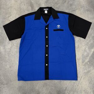 Vintage King Louie Bowling Cocktail Shirt Button Size Medium Made In Korea